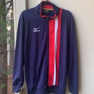 Mizuno USA Volley Ball track suit jacket.